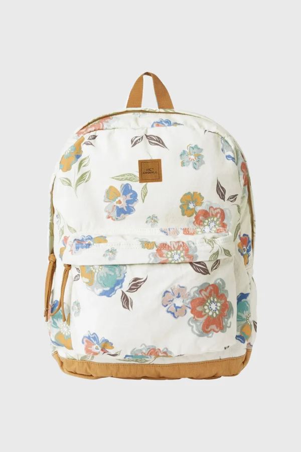 O’Neill Accessories^SHORELINE NAAM FLORAL BACKPACK WHITE