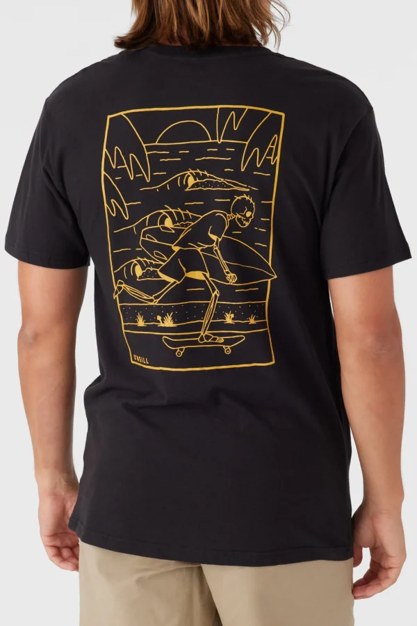 O’Neill Tees^SKATE BONES TEE BLACK