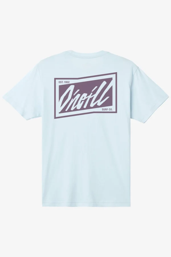 O’Neill Tees^SKEWED TEE SKY BLUE HEATHER