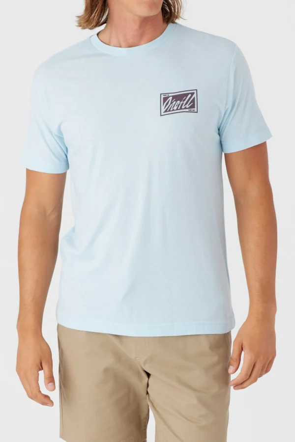 O’Neill Tees^SKEWED TEE SKY BLUE HEATHER