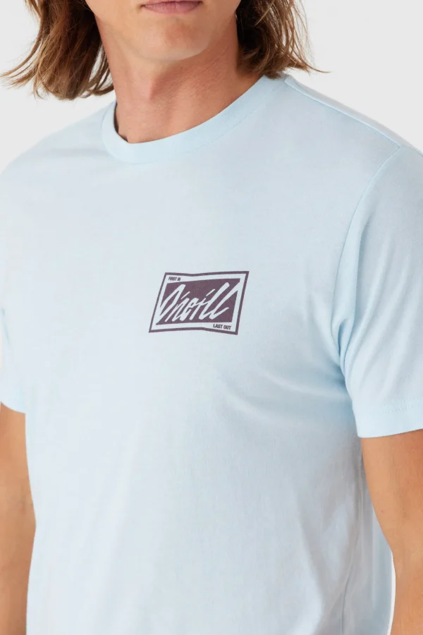 O’Neill Tees^SKEWED TEE SKY BLUE HEATHER