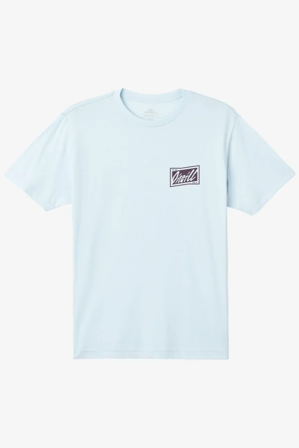 O’Neill Tees^SKEWED TEE SKY BLUE HEATHER