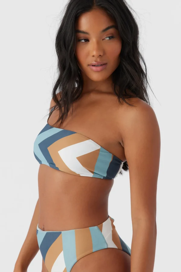 O’Neill Bikini Tops^SOLI GEO SEAL BEACH ONE SHOULDER TOP MULTI CLR