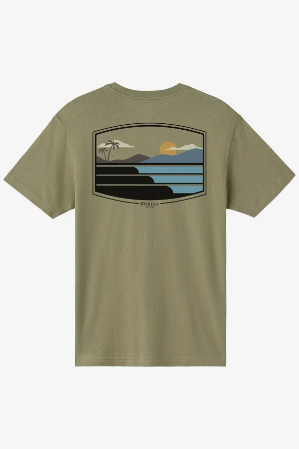 O’Neill Tees^STACKED STANDARD FIT TEE DEEP LICHEN GREEN