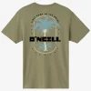 O’Neill Tees^STRAINDS STANDARD FIT TEE DEEP LICHEN GREEN