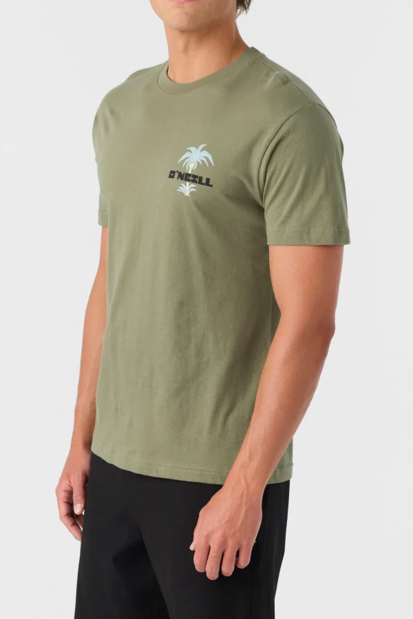 O’Neill Tees^STRAINDS STANDARD FIT TEE DEEP LICHEN GREEN