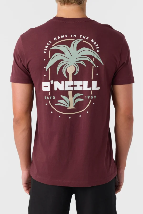 O’Neill Tees^STRAINDS STANDARD FIT TEE BURGUNDY