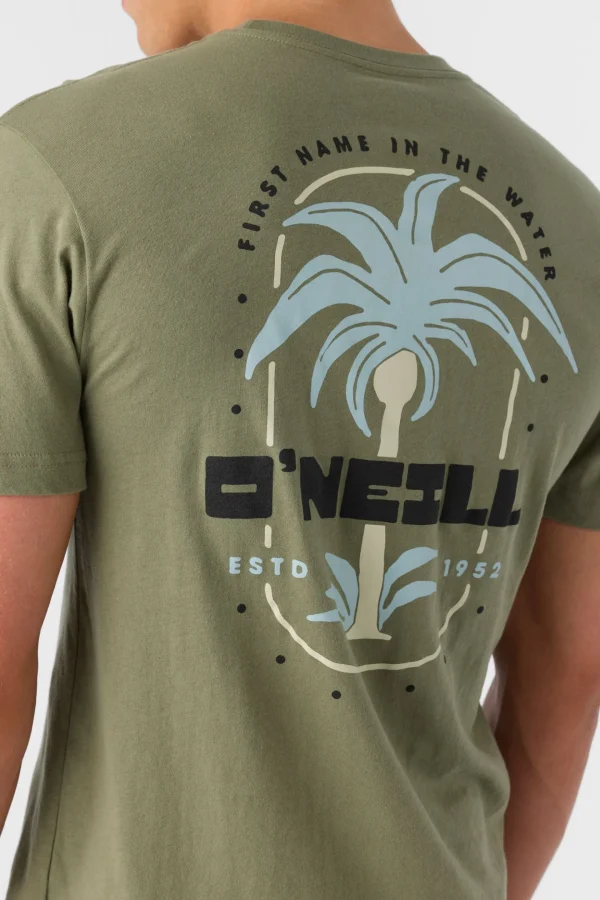 O’Neill Tees^STRAINDS STANDARD FIT TEE DEEP LICHEN GREEN