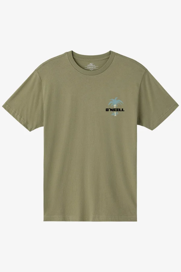 O’Neill Tees^STRAINDS STANDARD FIT TEE DEEP LICHEN GREEN