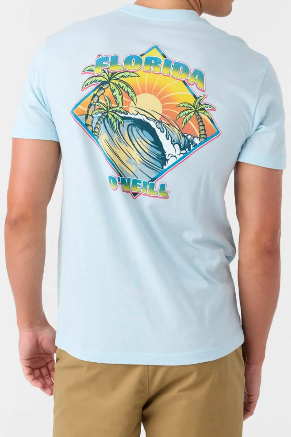 O’Neill Tees^SUNUP STANDARD FIT TEE SKY BLUE HEATHER