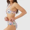 O’Neill Cheeky | Bikini Bottoms^TALITHA FLORAL LONG BEACH HIGH WAIST CHEEKY BOTTOMS VANILLA