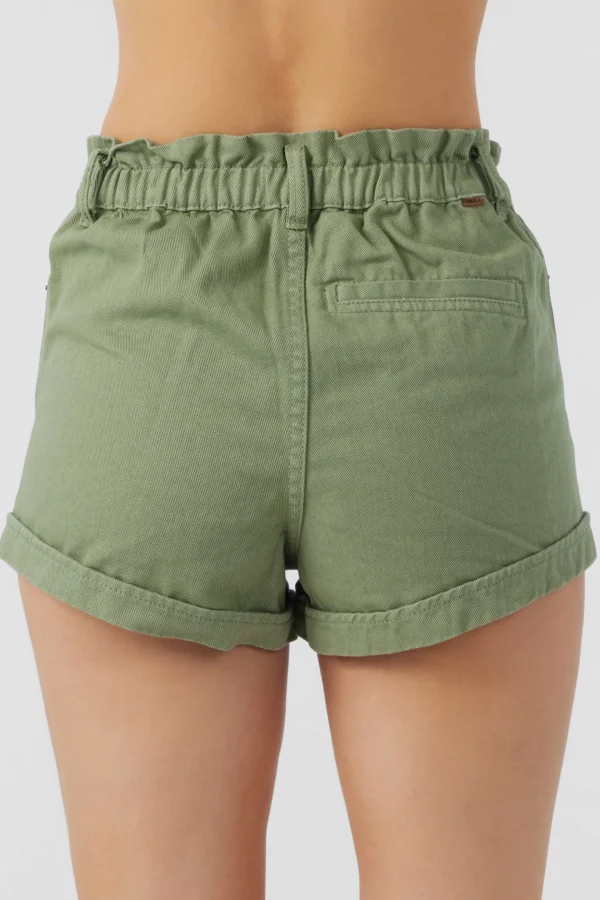 O’Neill Bottoms^TASIA DENIM SHORTS OIL GREEN