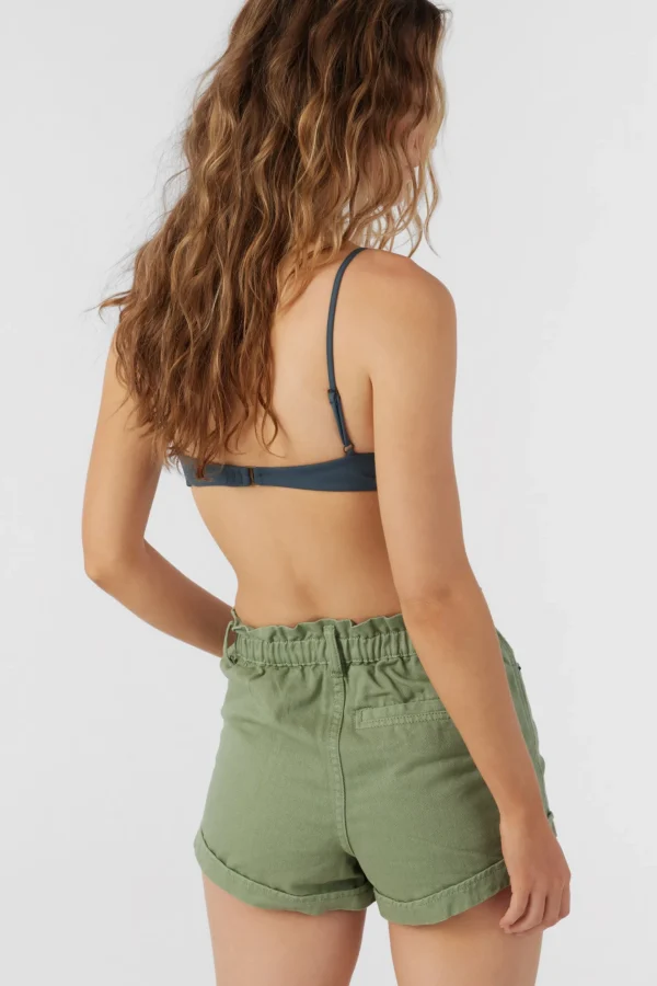 O’Neill Bottoms^TASIA DENIM SHORTS OIL GREEN