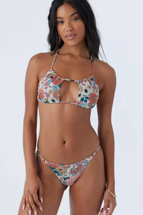 O’Neill Halter^TENLEY FLORAL VENTURA MULTI-WAY HALTER TOP CEMENT