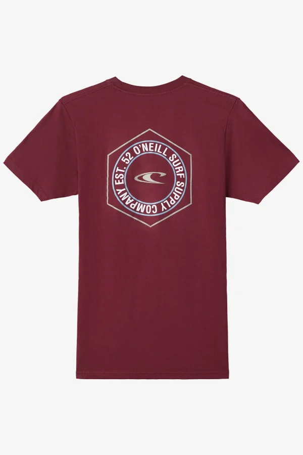 O’Neill Tees^THE HILLS TEE BURGUNDY