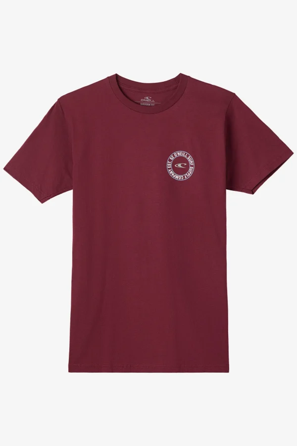 O’Neill Tees^THE HILLS TEE BURGUNDY