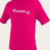 O’Neill Uv-Sun-Protection Rash Guards | Uv-Sun-Protection Rash Guards^TODDLER BASIC SKINS 50+ S/S SUN SHIRT FOX PINK