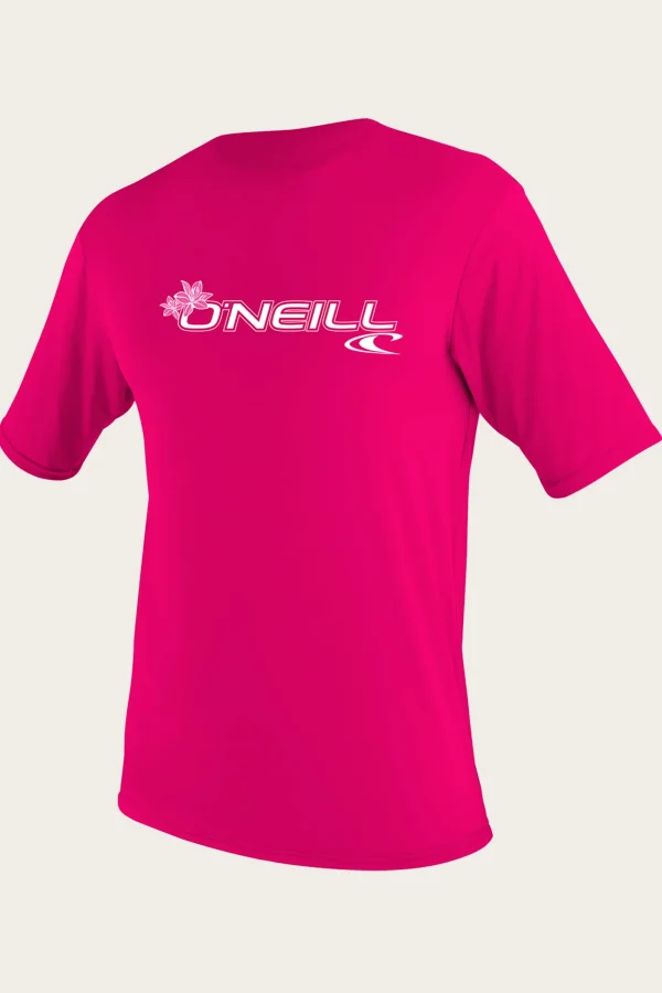 O’Neill Uv-Sun-Protection Rash Guards | Uv-Sun-Protection Rash Guards^TODDLER BASIC SKINS 50+ S/S SUN SHIRT FOX PINK