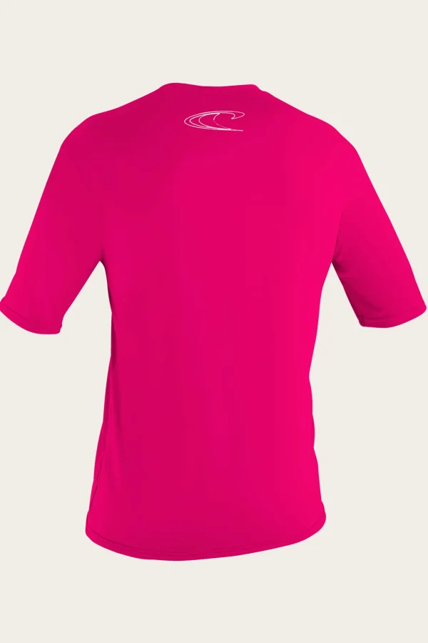 O’Neill Uv-Sun-Protection Rash Guards | Uv-Sun-Protection Rash Guards^TODDLER BASIC SKINS 50+ S/S SUN SHIRT FOX PINK