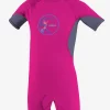 O’Neill Spring Suit | Spring Suits^TODDLER O'ZONE S/S SPRING WETSUIT BERRY/DUSK/WHT