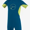 O’Neill Spring Suit | Spring Suits^TODDLER O'ZONE S/S SPRING WETSUIT ULTRABLU/ELECLIME/WHT