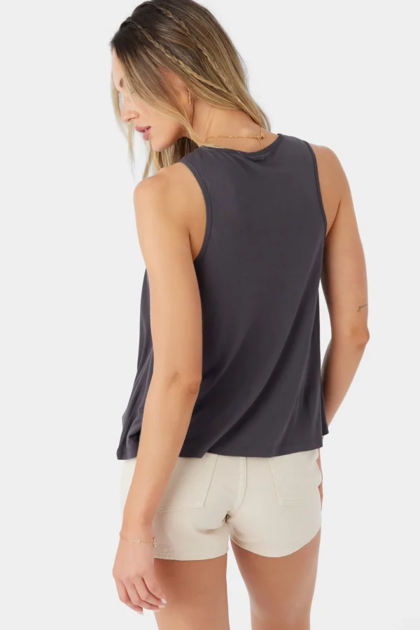 O’Neill Tops^TOKEENA KNIT TANK TOP CHARCOAL