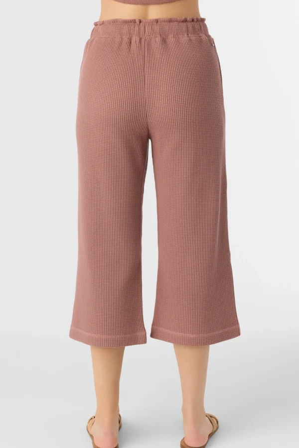 O’Neill Bottoms^TOUR WAFFLE KNIT CROPPED LOUNGE PANTS BURLWOOD