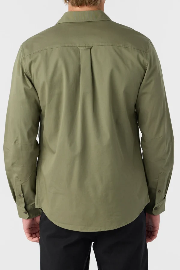 O’Neill Shirts & Flannels^TRVLR DRIFTER STANDARD FIT OVERSHIRT DEEP LICHEN GREEN