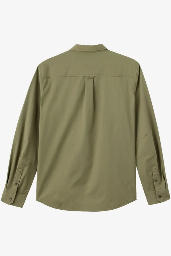 O’Neill Shirts & Flannels^TRVLR DRIFTER STANDARD FIT OVERSHIRT DEEP LICHEN GREEN