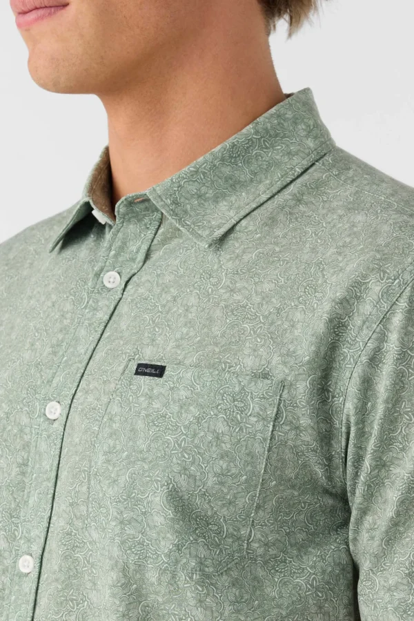 O’Neill Shirts & Flannels^TRVLR UPF TRAVERSE STANDARD FIT SHIRT DEEP LICHEN GREEN