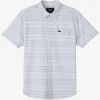 O’Neill Shirts & Flannels^TRVLR UPF TRAVERSE STRIPE STANDARD FIT SHIRT FOG