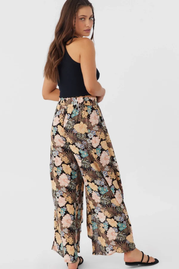 O’Neill Bottoms^TYMEA MACAW TROPICAL FLY AWAY BEACH PANTS BLACK