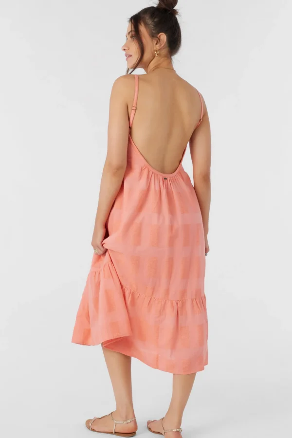 O’Neill Dresses^WHITLEY MIDI DRESS BURNT CORAL