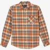 O’Neill Shirts & Flannels^WINSLOW PLAID FLANNEL LONG SLEEVE SHIRT ADOBE