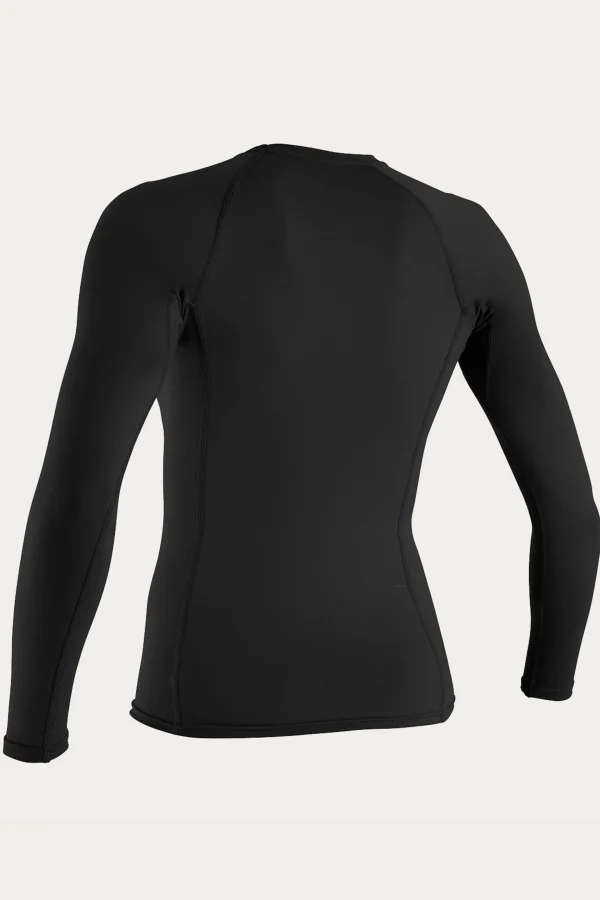 O’Neill Uv Protection Rash Guards^WOMEN'S BASIC 50+ L/S RASH GUARD BLACK