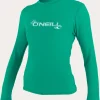 O’Neill Uv Protection Rash Guards^WOMEN'S BASIC 50+ L/S SUN SHIRT SEAGLASS