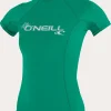 O’Neill Uv Protection Rash Guards^WOMEN'S BASIC 50+ S/S RASH GUARD SEAGLASS