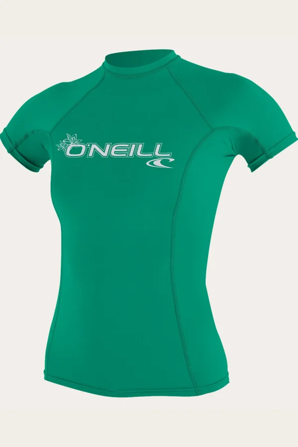 O’Neill Uv Protection Rash Guards^WOMEN'S BASIC 50+ S/S RASH GUARD SEAGLASS