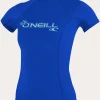 O’Neill Uv Protection Rash Guards^WOMEN'S BASIC 50+ S/S RASH GUARD TAHIBLU