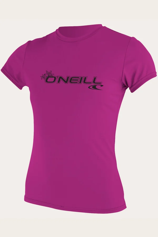 O’Neill Uv Protection Rash Guards^WOMEN'S BASIC S/S SUN SHIRT FOX PINK