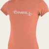 O’Neill Uv Protection Rash Guards^WOMEN'S BASIC S/S SUN SHIRT LT GRPFRT