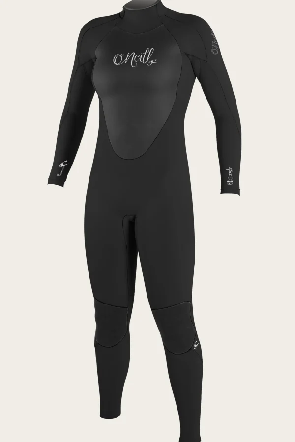 O’Neill Full Suits^WOMEN'S EPIC 3/2MM BACK ZIP FULL WETSUIT BLK/BLK