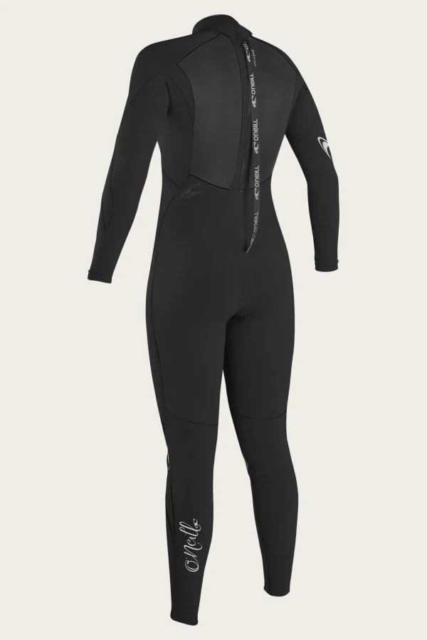 O’Neill Full Suits^WOMEN'S EPIC 4/3MM BACK ZIP FULL WETSUIT BLK/BLK