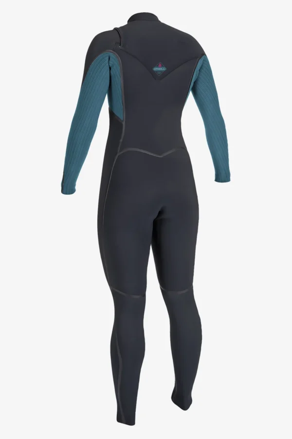 O’Neill Full Suits^WOMEN'S HYPERFREAK FIRE 4/3MM+ CHEST ZIP FULL WETSUIT BLK/TIDEPOOL