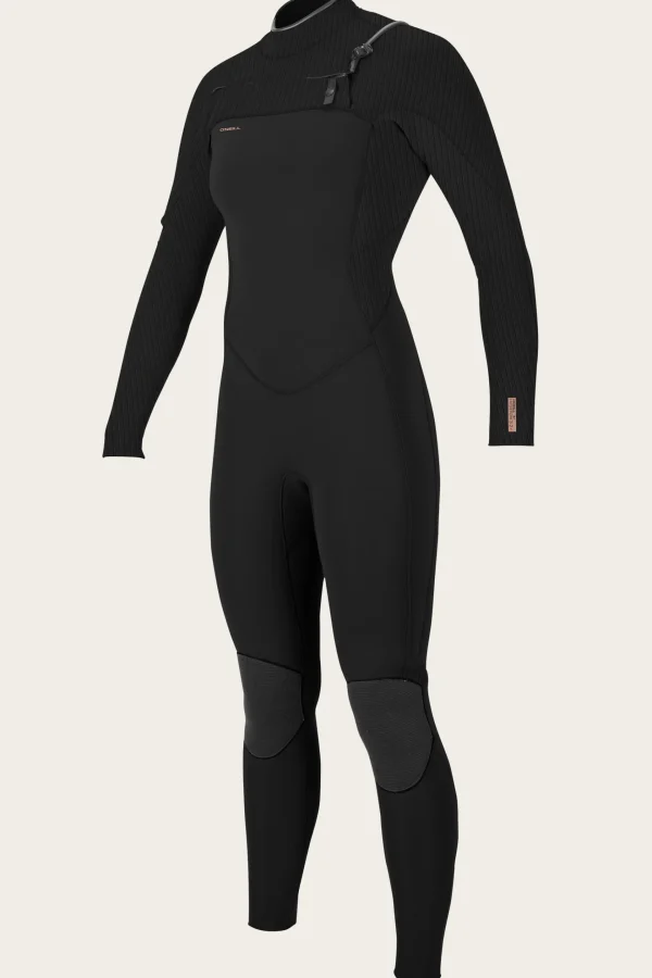 O’Neill Full Suits^WOMEN'S HYPERFREAK 3/2+MM CHEST ZIP FULL WETSUIT BLACK/BLACK