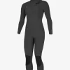 O’Neill Full Suits^WOMEN'S NINJA 5/4MM CHEST ZIP FULL WETSUIT W/ HOOD BLK/BLK