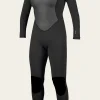 O’Neill Full Suits^WOMEN'S REACTOR-2 3/2MM BACK ZIP FULL WETSUIT BLK/BLK