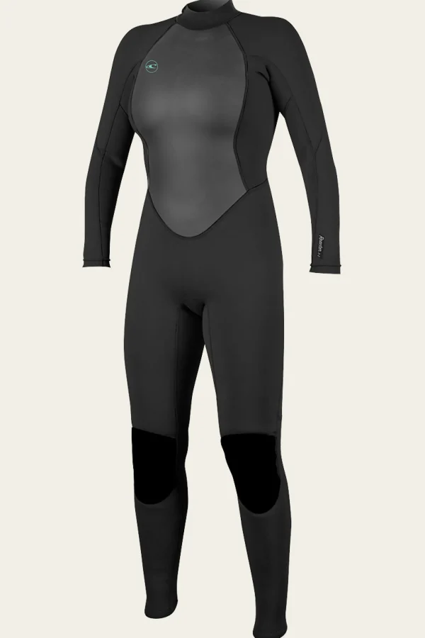 O’Neill Full Suits^WOMEN'S REACTOR-2 3/2MM BACK ZIP FULL WETSUIT BLK/BLK