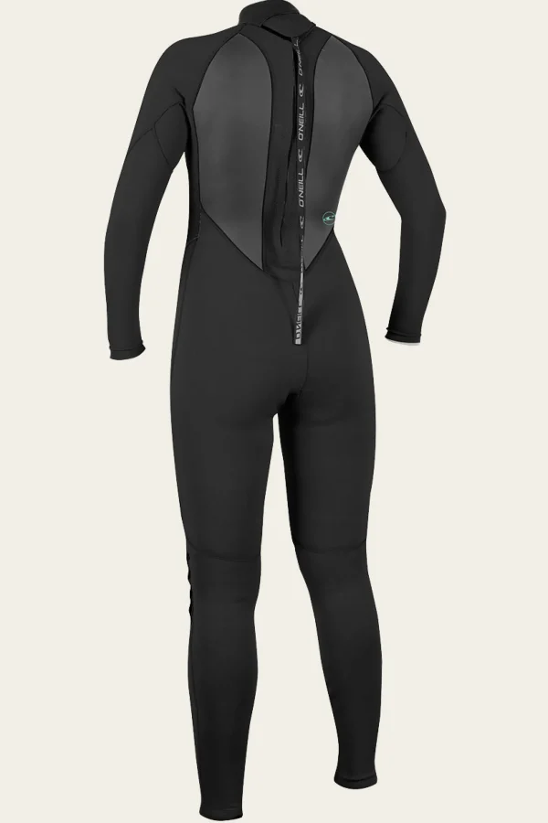 O’Neill Full Suits^WOMEN'S REACTOR-2 3/2MM BACK ZIP FULL WETSUIT BLK/BLK