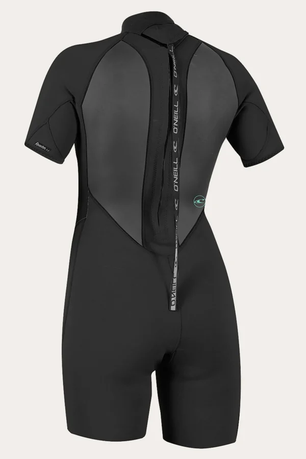 O’Neill Spring Suits^WOMEN'S REACTOR-2 2MM BACK ZIP S/S SPRING WETSUIT BLK/BLK